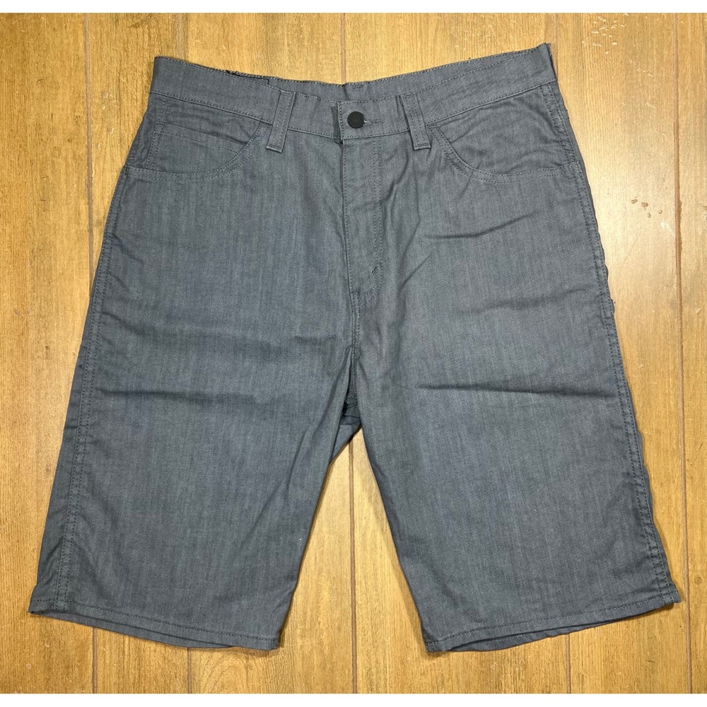 Levis 569 Loose Straight Shorts Mens 33 Grey Denim Relaxed Fit Casual Summer